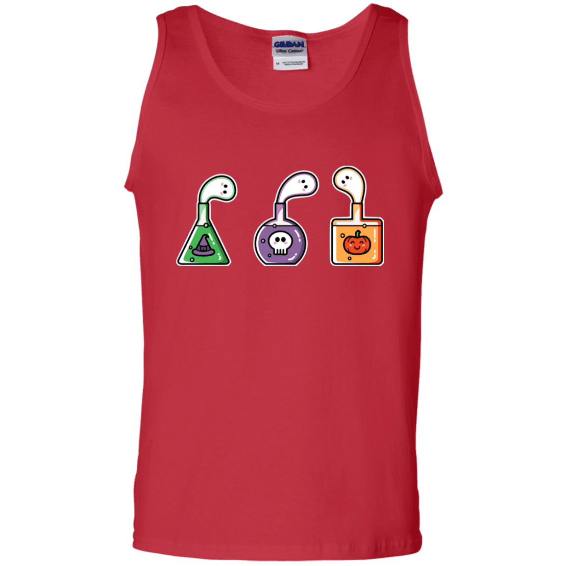 T-Shirts Red / S Kawaii Halloween Potions Men's Tank Top