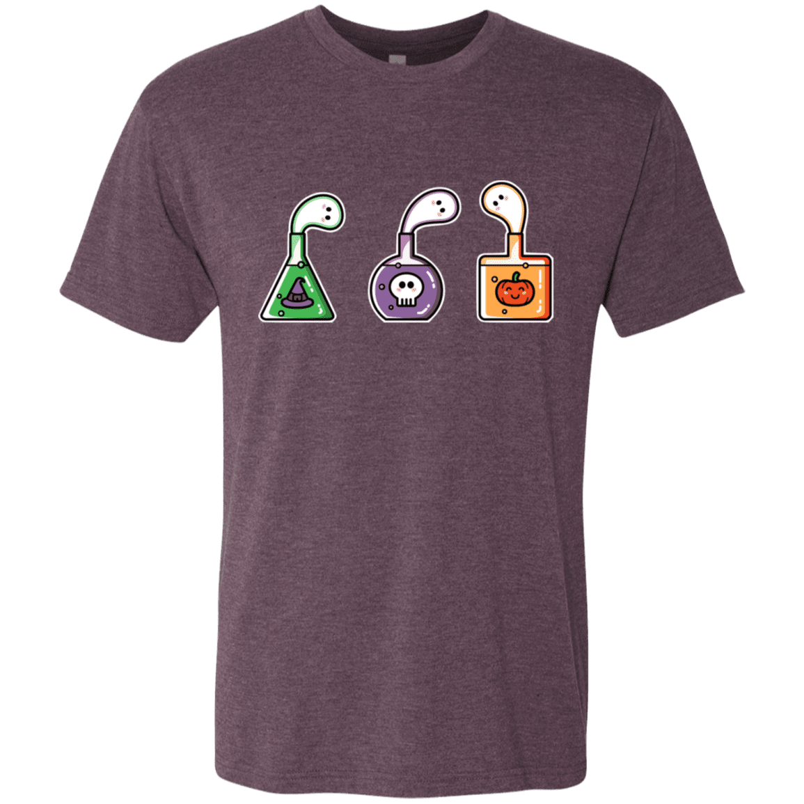 T-Shirts Vintage Purple / S Kawaii Halloween Potions Men's Triblend T-Shirt
