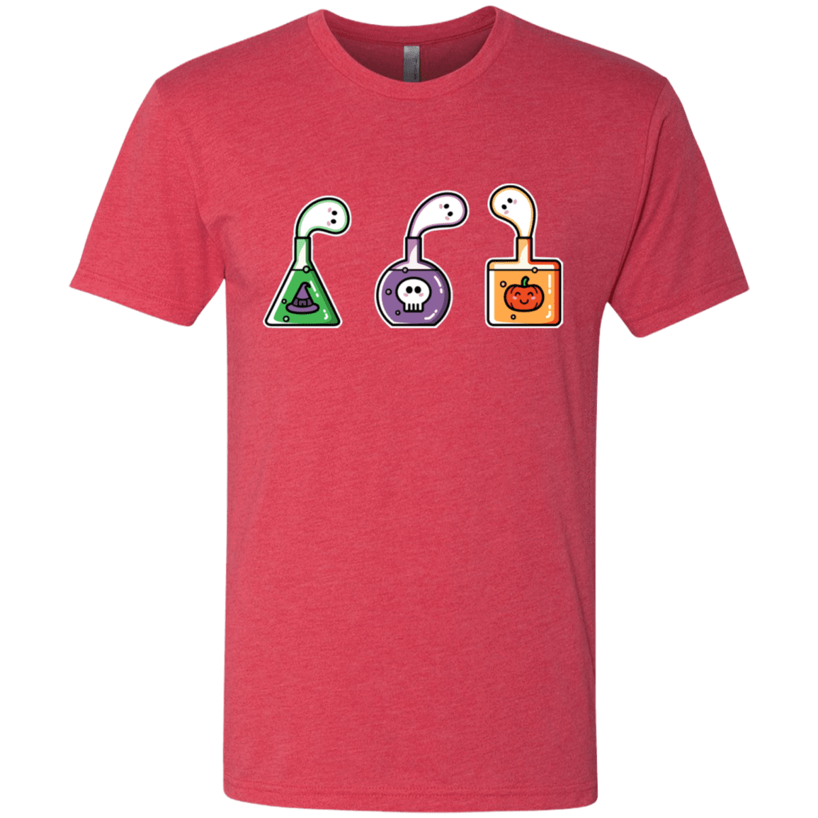 T-Shirts Vintage Red / S Kawaii Halloween Potions Men's Triblend T-Shirt