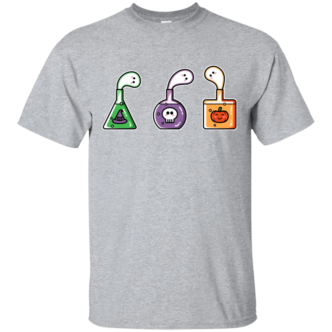 T-Shirts Sport Grey / S Kawaii Halloween Potions T-Shirt
