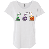 T-Shirts Heather White / X-Small Kawaii Halloween Potions Triblend Dolman Sleeve