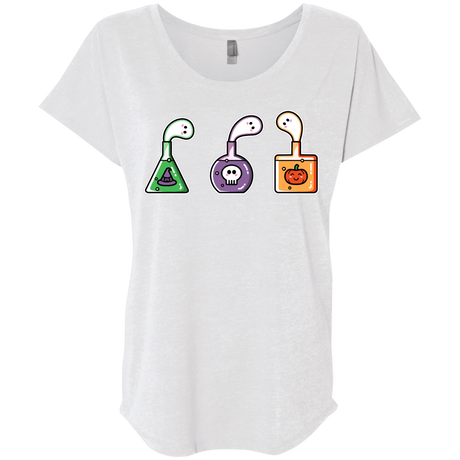 T-Shirts Heather White / X-Small Kawaii Halloween Potions Triblend Dolman Sleeve