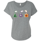 T-Shirts Premium Heather / X-Small Kawaii Halloween Potions Triblend Dolman Sleeve