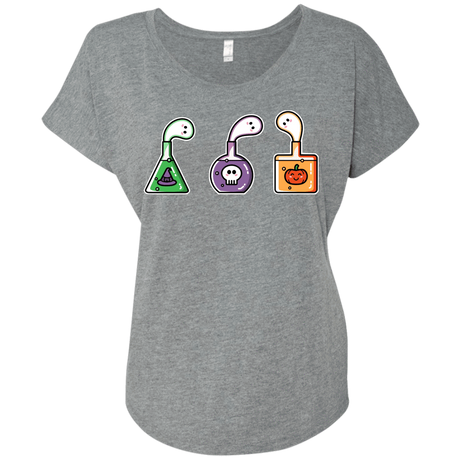 T-Shirts Premium Heather / X-Small Kawaii Halloween Potions Triblend Dolman Sleeve