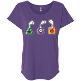 T-Shirts Purple Rush / X-Small Kawaii Halloween Potions Triblend Dolman Sleeve