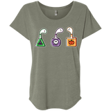 T-Shirts Venetian Grey / X-Small Kawaii Halloween Potions Triblend Dolman Sleeve