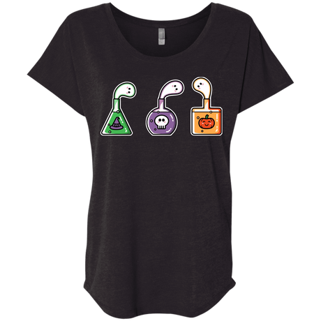 T-Shirts Vintage Black / X-Small Kawaii Halloween Potions Triblend Dolman Sleeve