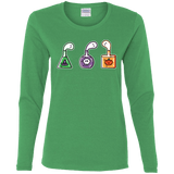 T-Shirts Irish Green / S Kawaii Halloween Potions Women's Long Sleeve T-Shirt