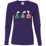 T-Shirts Purple / S Kawaii Halloween Potions Women's Long Sleeve T-Shirt