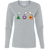 T-Shirts Sport Grey / S Kawaii Halloween Potions Women's Long Sleeve T-Shirt