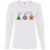 T-Shirts White / S Kawaii Halloween Potions Women's Long Sleeve T-Shirt