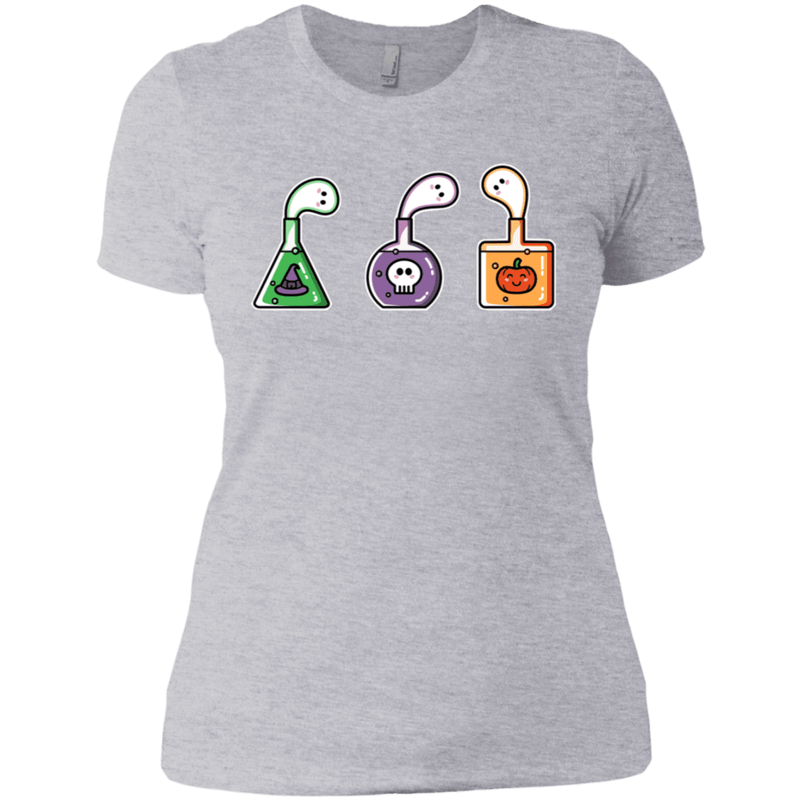 T-Shirts Heather Grey / X-Small Kawaii Halloween Potions Women's Premium T-Shirt