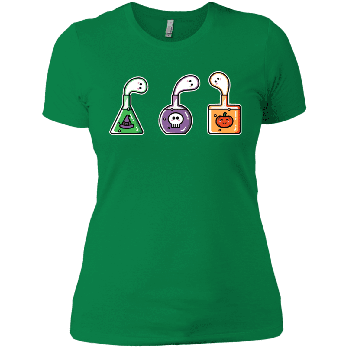 T-Shirts Kelly Green / X-Small Kawaii Halloween Potions Women's Premium T-Shirt