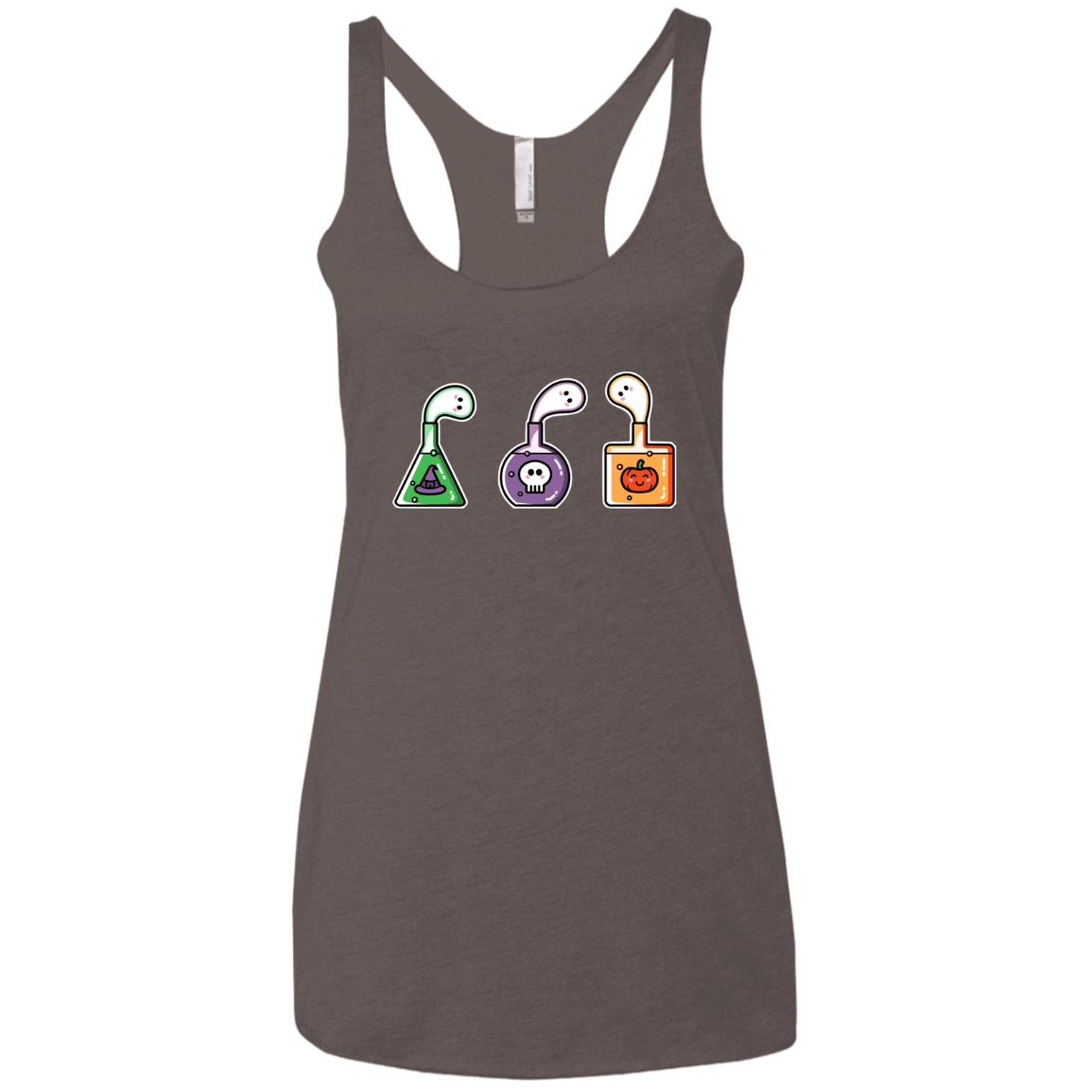 T-Shirts Macchiato / X-Small Kawaii Halloween Potions Women's Triblend Racerback Tank