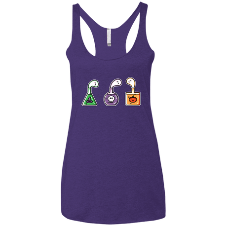 T-Shirts Purple Rush / X-Small Kawaii Halloween Potions Women's Triblend Racerback Tank