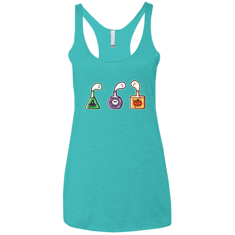T-Shirts Tahiti Blue / X-Small Kawaii Halloween Potions Women's Triblend Racerback Tank