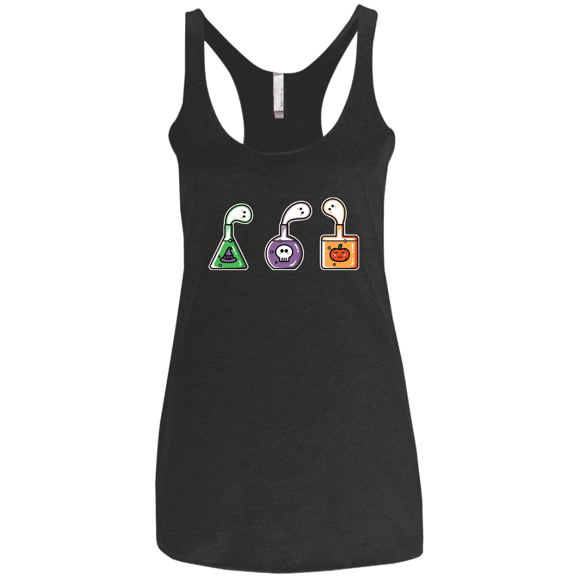 T-Shirts Vintage Black / X-Small Kawaii Halloween Potions Women's Triblend Racerback Tank