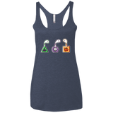 T-Shirts Vintage Navy / X-Small Kawaii Halloween Potions Women's Triblend Racerback Tank