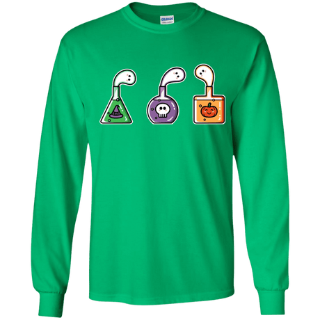 T-Shirts Irish Green / YS Kawaii Halloween Potions Youth Long Sleeve T-Shirt
