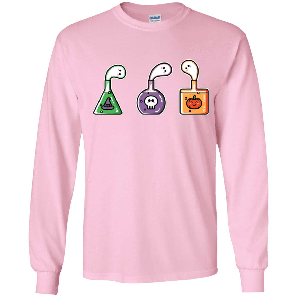 T-Shirts Light Pink / YS Kawaii Halloween Potions Youth Long Sleeve T-Shirt