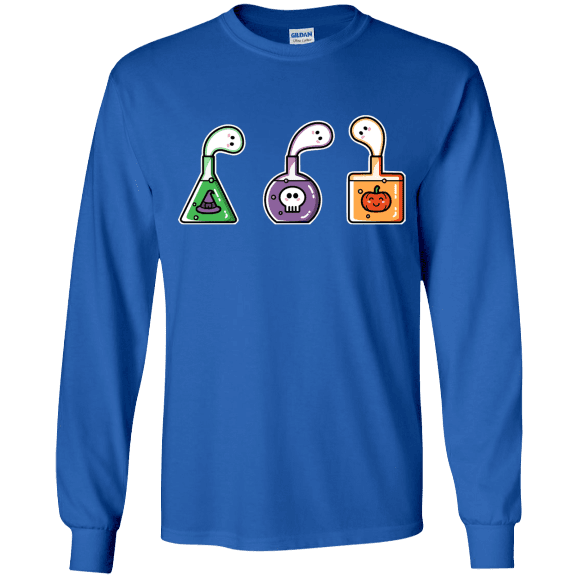 T-Shirts Royal / YS Kawaii Halloween Potions Youth Long Sleeve T-Shirt