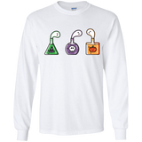 T-Shirts White / YS Kawaii Halloween Potions Youth Long Sleeve T-Shirt