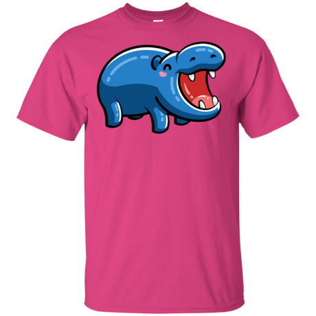 T-Shirts Heliconia / S Kawaii Happy Hippo T-Shirt