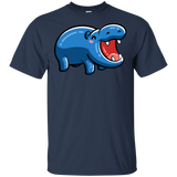 T-Shirts Navy / S Kawaii Happy Hippo T-Shirt