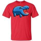 T-Shirts Red / S Kawaii Happy Hippo T-Shirt
