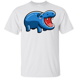 T-Shirts White / S Kawaii Happy Hippo T-Shirt