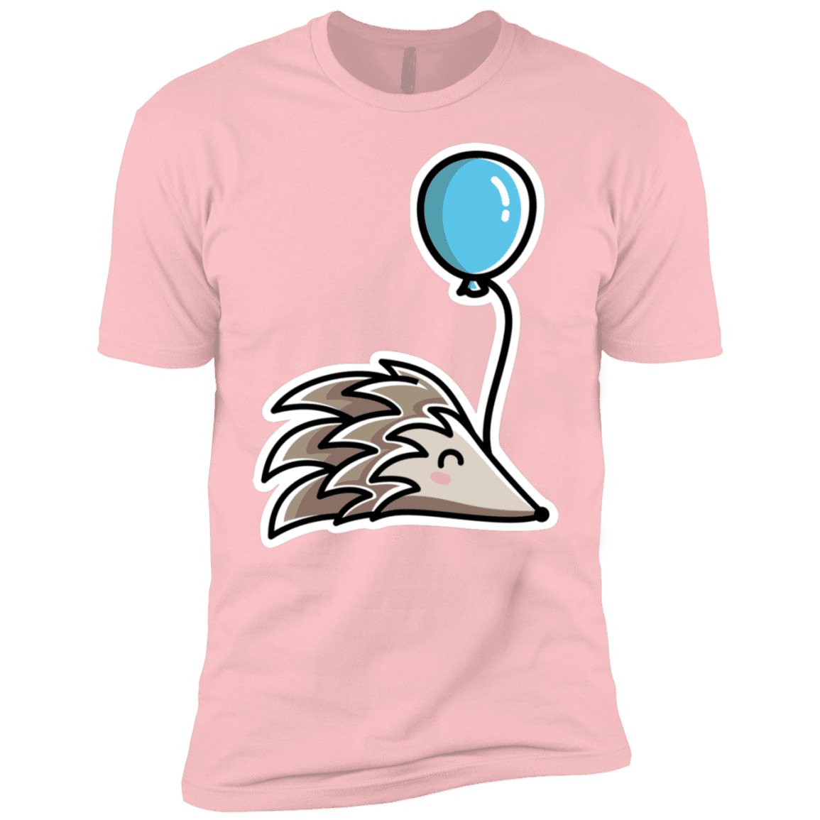 T-Shirts Light Pink / YXS Kawaii Hedgehog with Balloon Boys Premium T-Shirt