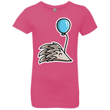 T-Shirts Hot Pink / YXS Kawaii Hedgehog with Balloon Girls Premium T-Shirt