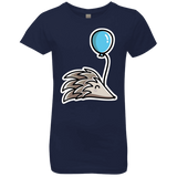 T-Shirts Midnight Navy / YXS Kawaii Hedgehog with Balloon Girls Premium T-Shirt