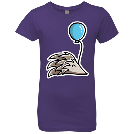 T-Shirts Purple Rush / YXS Kawaii Hedgehog with Balloon Girls Premium T-Shirt