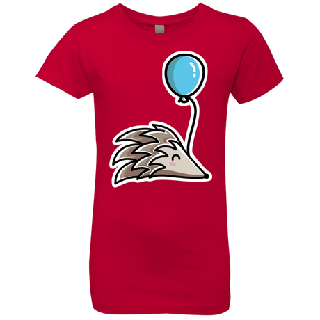 T-Shirts Red / YXS Kawaii Hedgehog with Balloon Girls Premium T-Shirt