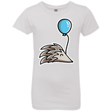 T-Shirts White / YXS Kawaii Hedgehog with Balloon Girls Premium T-Shirt