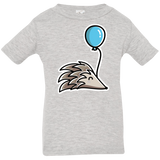 T-Shirts Heather Grey / 6 Months Kawaii Hedgehog with Balloon Infant Premium T-Shirt