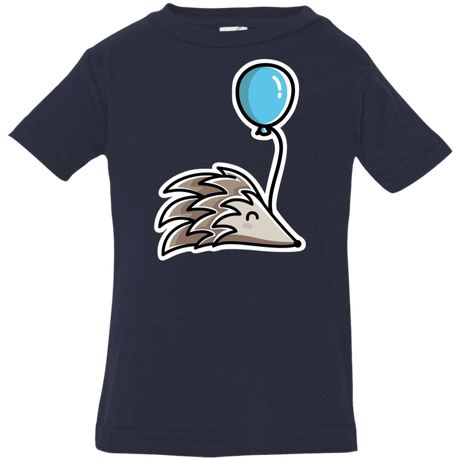 T-Shirts Navy / 6 Months Kawaii Hedgehog with Balloon Infant Premium T-Shirt