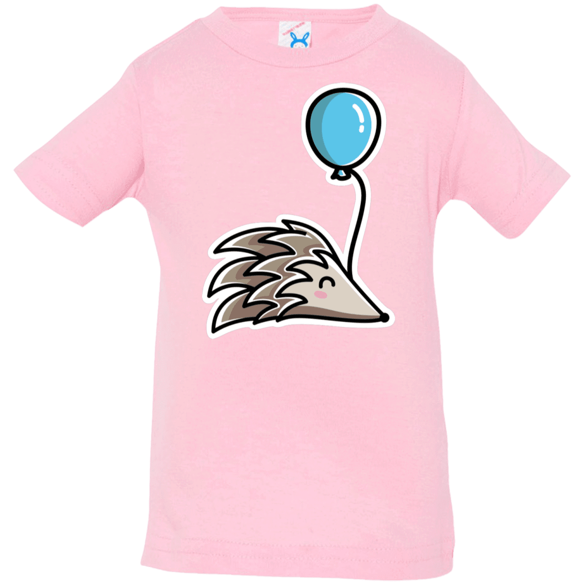 T-Shirts Pink / 6 Months Kawaii Hedgehog with Balloon Infant Premium T-Shirt