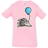 T-Shirts Pink / 6 Months Kawaii Hedgehog with Balloon Infant Premium T-Shirt