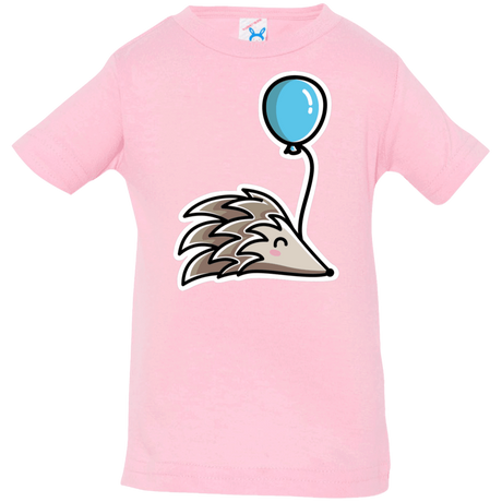T-Shirts Pink / 6 Months Kawaii Hedgehog with Balloon Infant Premium T-Shirt