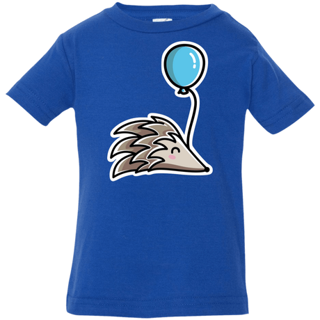 T-Shirts Royal / 6 Months Kawaii Hedgehog with Balloon Infant Premium T-Shirt