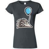 T-Shirts Charcoal / S Kawaii Hedgehog with Balloon Junior Slimmer-Fit T-Shirt