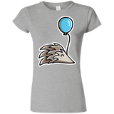 T-Shirts Sport Grey / S Kawaii Hedgehog with Balloon Junior Slimmer-Fit T-Shirt