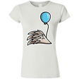 T-Shirts White / S Kawaii Hedgehog with Balloon Junior Slimmer-Fit T-Shirt