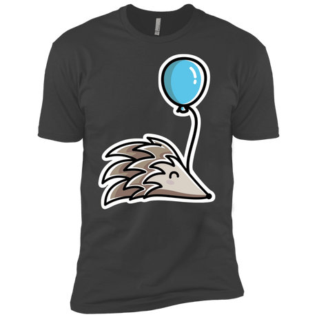 T-Shirts Heavy Metal / X-Small Kawaii Hedgehog with Balloon Men's Premium T-Shirt