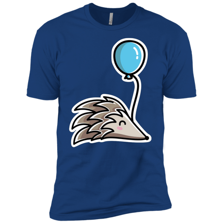 T-Shirts Royal / X-Small Kawaii Hedgehog with Balloon Men's Premium T-Shirt