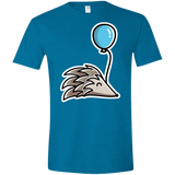 T-Shirts Antique Sapphire / S Kawaii Hedgehog with Balloon Men's Semi-Fitted Softstyle