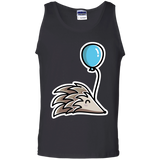T-Shirts Black / S Kawaii Hedgehog with Balloon Men's Tank Top