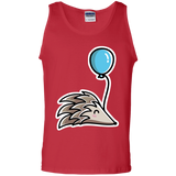 T-Shirts Red / S Kawaii Hedgehog with Balloon Men's Tank Top